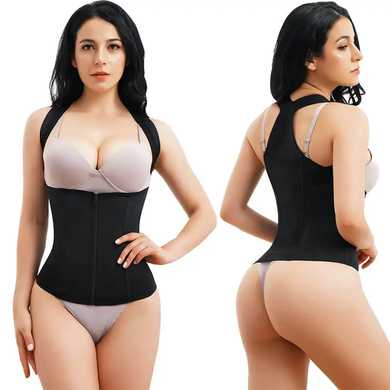

Women Corset Waist Trainer Vest Back Braces Posture Corrector Tummy Control Tops Body Shaper