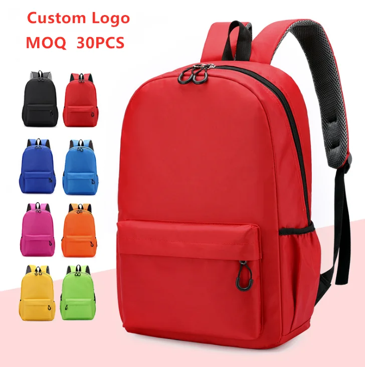 

2021 Brand Desinger Bag Custom Logo Unisex Children Backpack Bag Waterproof Durable 600D Polyester Primary School Bags Backpack, 8colors for options or customlized