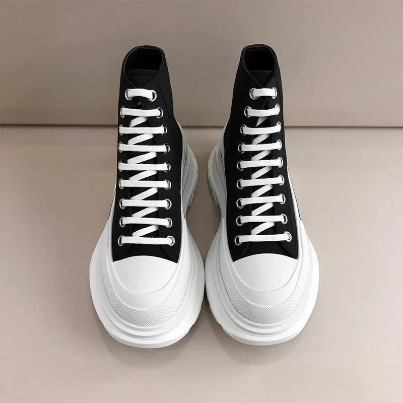 

High-top Low-top mc alexandermcqueen women's platform canvas sneakers sport shoes, Customer's request