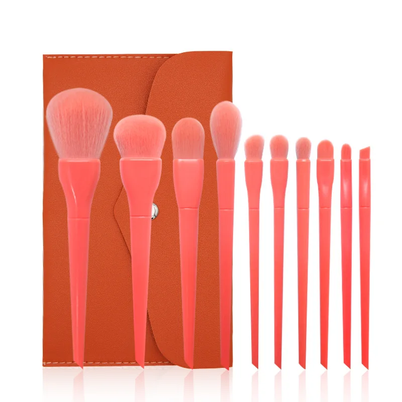 

ODM/OEM Wholesale Makeup Brush Set 10PCS Bling Bright Makeup Brush Set with PU Bag Makeup Brushes