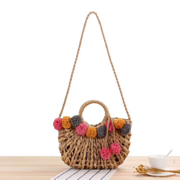 

Chinese factory 2020 china beach bags kids rattan handbags, Customizable