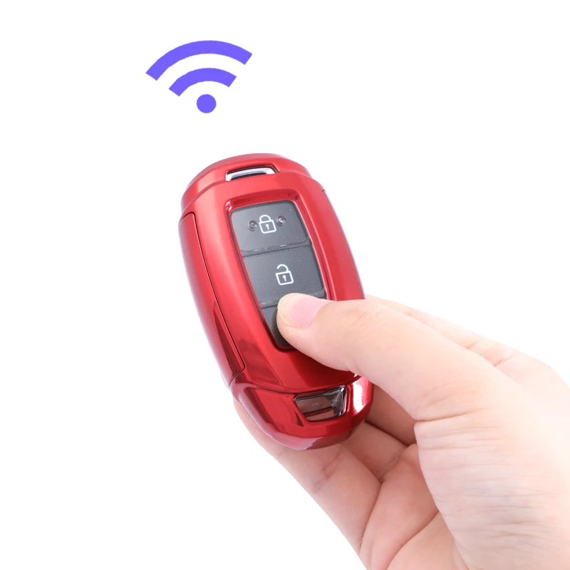 

100% Real TPU Car Key Case Cover Protective Key Shell for smart key, Red/blue/gold/pink/silver/black