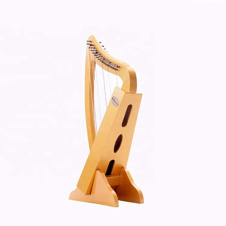 

16 Strings Irish Lever Harp, Colorful