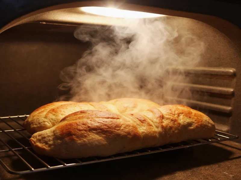 Creating steam in home oven for perfect baguette crust