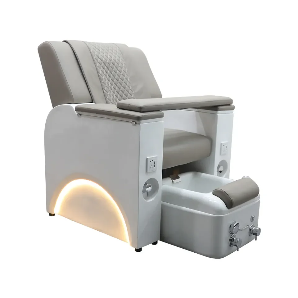 

New hot sale pedicure chair with led light can manicure custom color and logo for foot spa and salon pedicure for sale