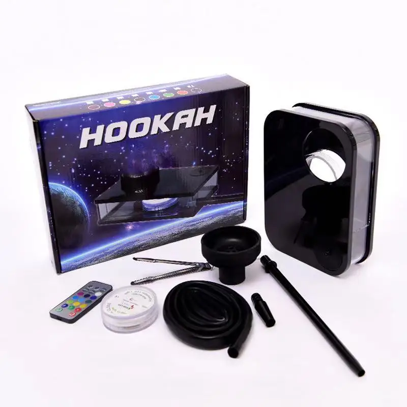 

Lanchuang Portable Mini Small Hookah Shisha Russian Hookah With Led Light, Green\black\red\blue\yellow\mix color