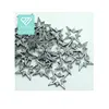 Four-pointed star with rhinestone in the corner hot fix metal studs for sandal crystal decoration metal rhinestuds