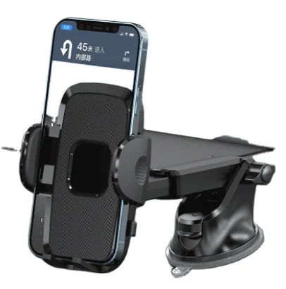 

Car Multifunctional Mobile Phone Bracket 360 Degree Sun Visor Mirror Dashboard Mount GPS Stand Phone Holder, Black