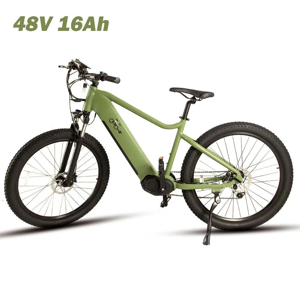 

Adult Electric 48v 500w electric mid drive bike With Suspension Fork