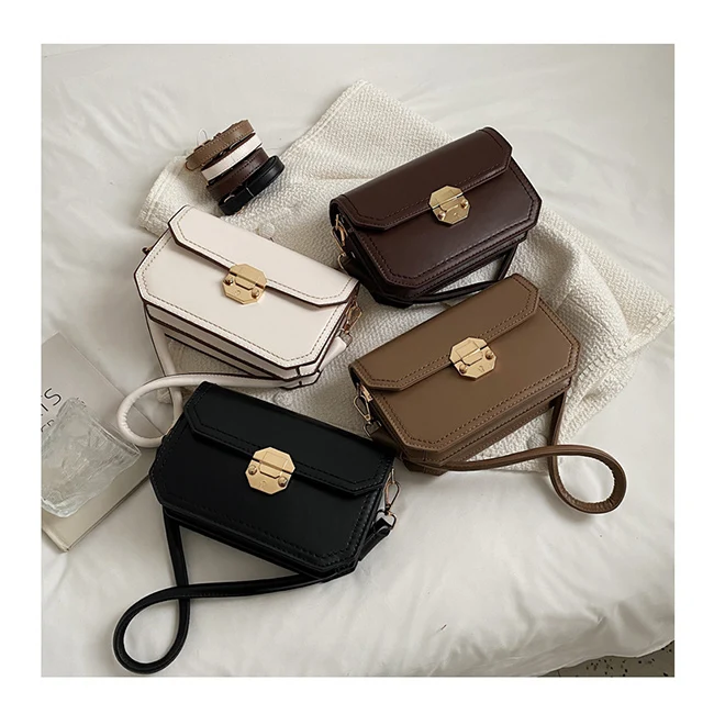 

Fall Vintage 2021 Solid Shoulder Messenger Purses Fashion Luxury Women Handbags Retro Ladies Bags Leather Handbags Girls Bags