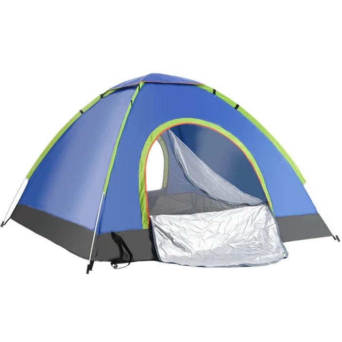 

Trade show tent factory price 3-4 person party tents for events outdoor camping tents, Blue green