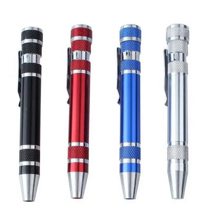 

8 in1 multi tools pocket mini precision screwdriver promotional pen screwdrivers