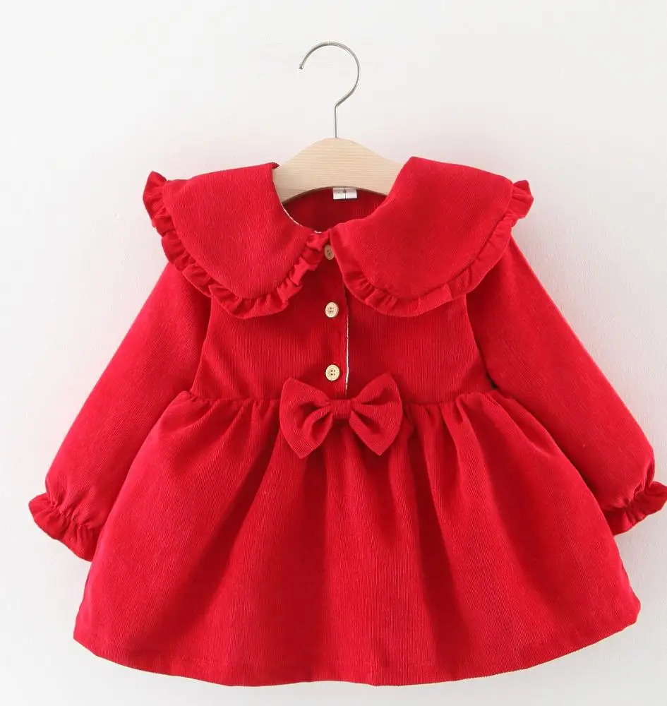 

colorful cotton winter baby girl dress
