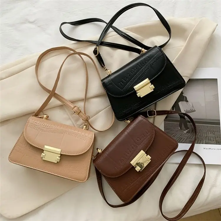 

B10032 Wholesale Price fashion casual all match winter solid color Cross Body Handbags, Khaki,black,brown