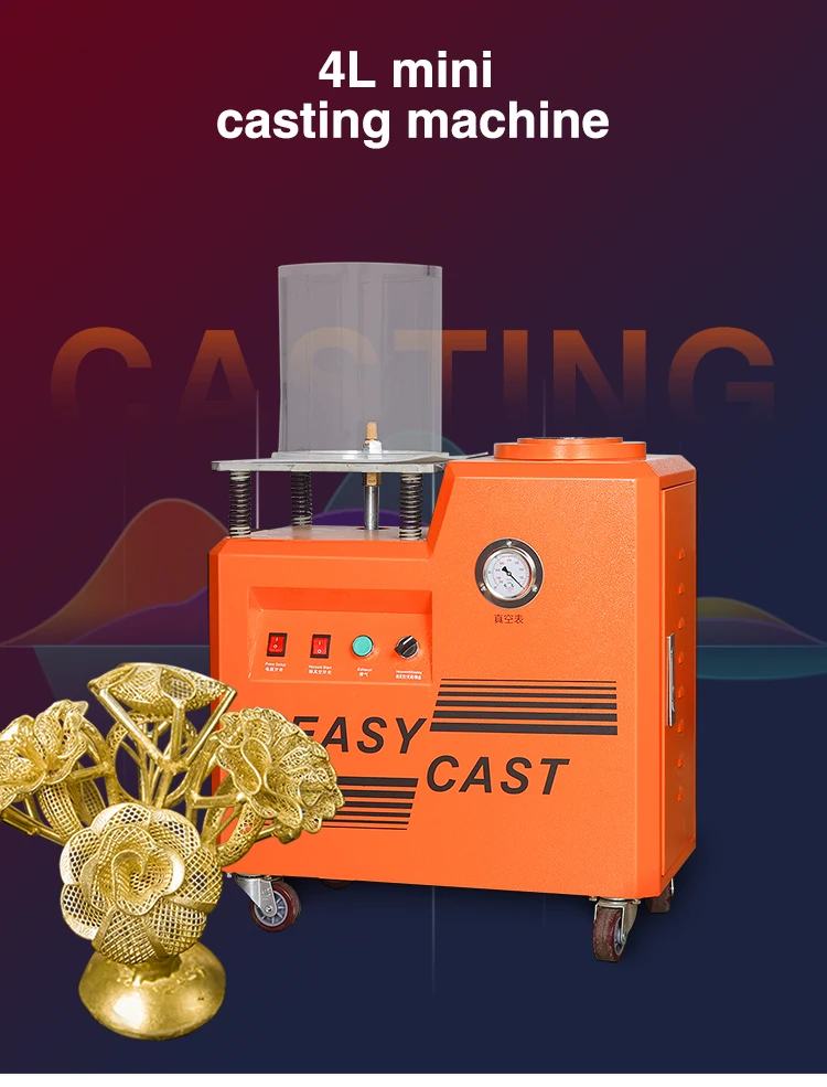 Wholesale Price 4l Mini Gold Casting Machine Mini Jewelry Making