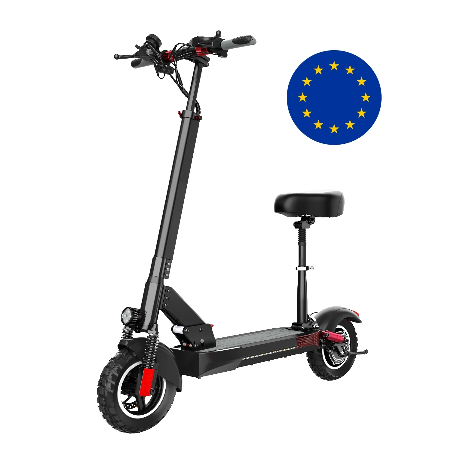 

Geofought EU drop shipping 10 inch Off Road Fat Tire Fast Speed 45km/h 800w 48V Electric Scooter For Adults EU drop shipping