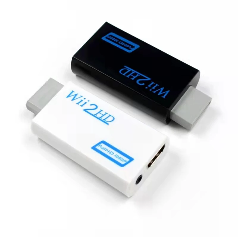 

3.5mm Full 1080P For Wii to HD Audio Video AV Adapter Portable Monitor Display For Wii2 PC Output Converter