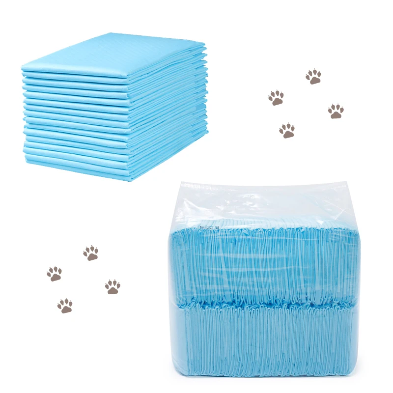 

Super Absorbent Customize pet pee absorption pad puppy training toilet wee pee pads disposable pee pad, Blue