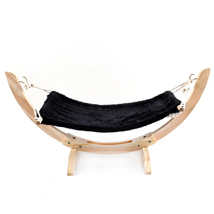 

Wooden Cat Hammock Bed Elevated Pet Sleeping Bed Dog Cat Nest Knnel High Quality Modern Cat Swing Rest Furniture