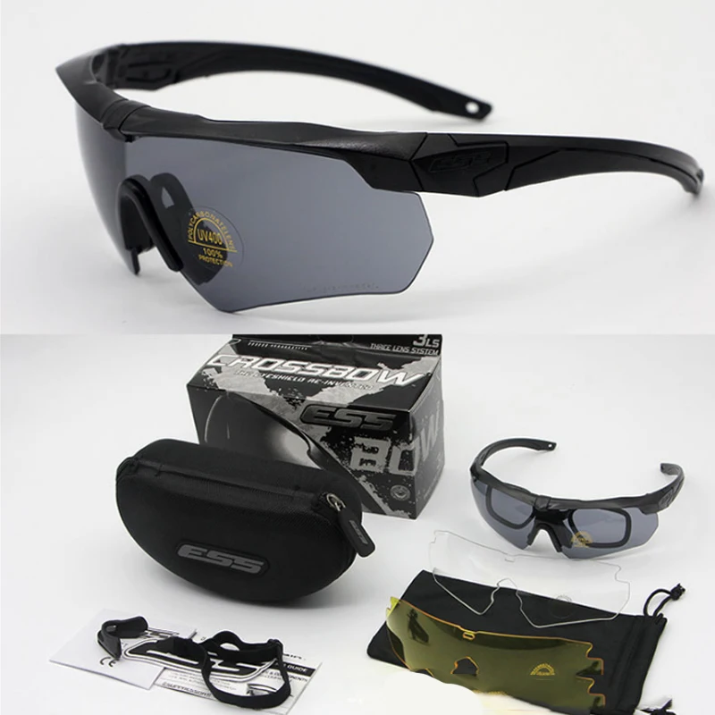 Men Polarized Tactical Glasses Military Goggles Bullet Proof Army Sunglasses With 3 Lens Men Shooting Eyewear Motorcycle