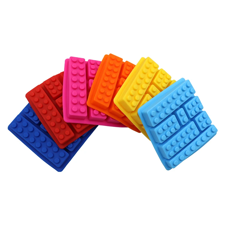 

Non Stick Flexible 7 Hole Brick Blocks Shaped Silicone Ice Cube Tray Mold For Making Whiskey Biscuits Cake Decorate Tools, Red,orange,yellow,dark blue,sky blue,pink