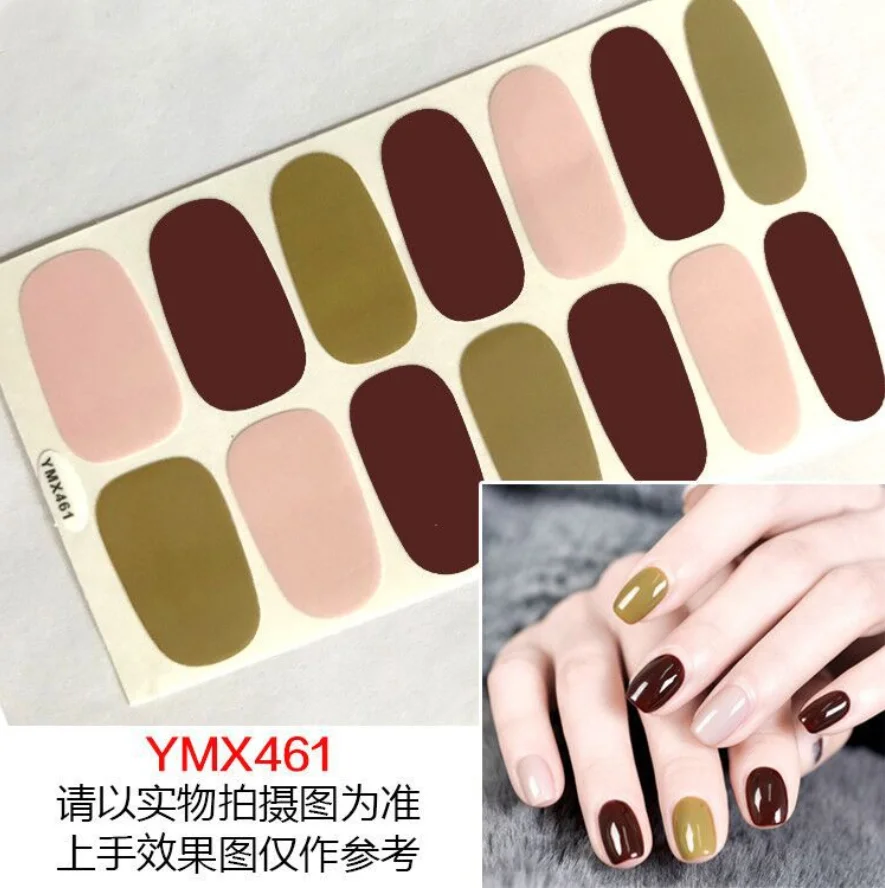 

ZY0144B YMX461--479 Wholesale Custom Nail Wraps nail art decoration sticker, jamberry nail sticker, real nail polish nail strips, Multiple colour