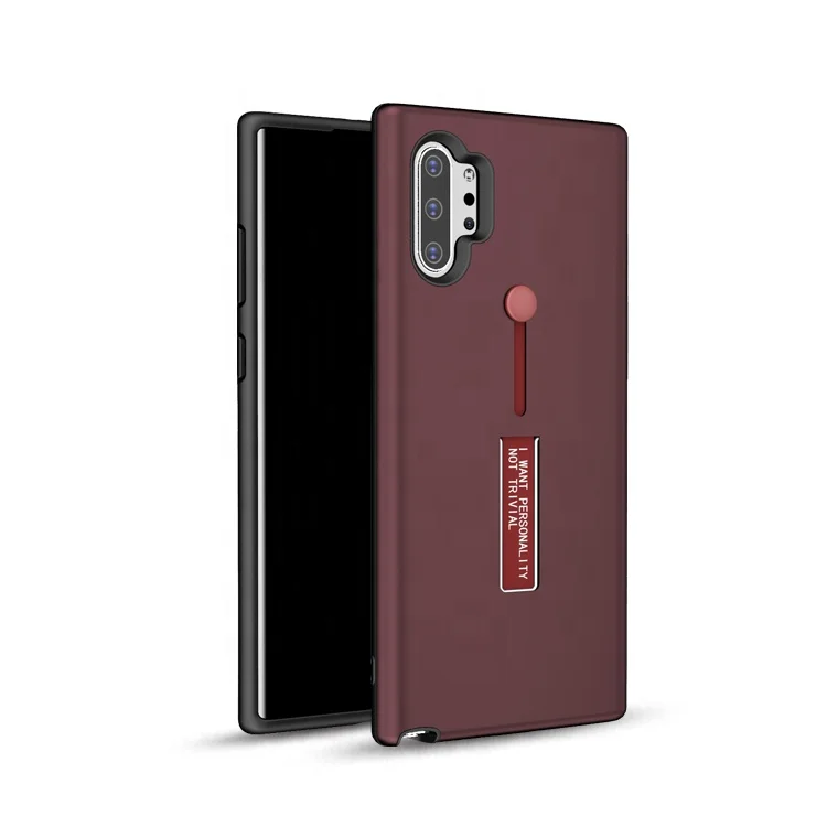 

Best selling ring kickstand Hybrid PC TPU 2 in 1 phone back case for samsung note 10 plus