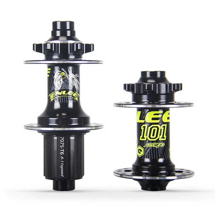 

ENLEE bicycle hub CNC Precise Machine hub bike mtb Front 2 Rear 4 Bearings bike hub gear, Rainbow