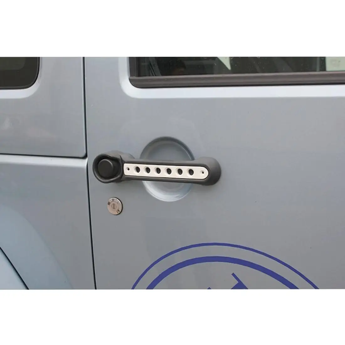 

Areyourshop For Wrangler JK Unlimited Door Handles Tailgate Aluminum Trim Inserts 07 08 09 10 11 12 13 14 15 16