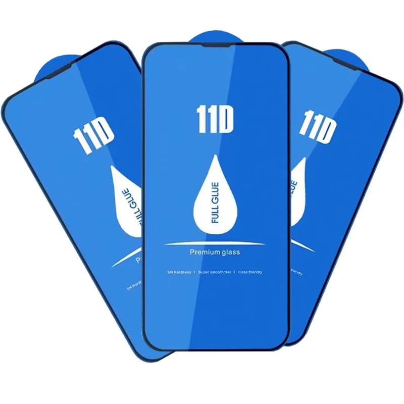

11D Screen Protector 11d glass tempered glasfor iphone 13 12 11 pro max Tempered Glass, Black