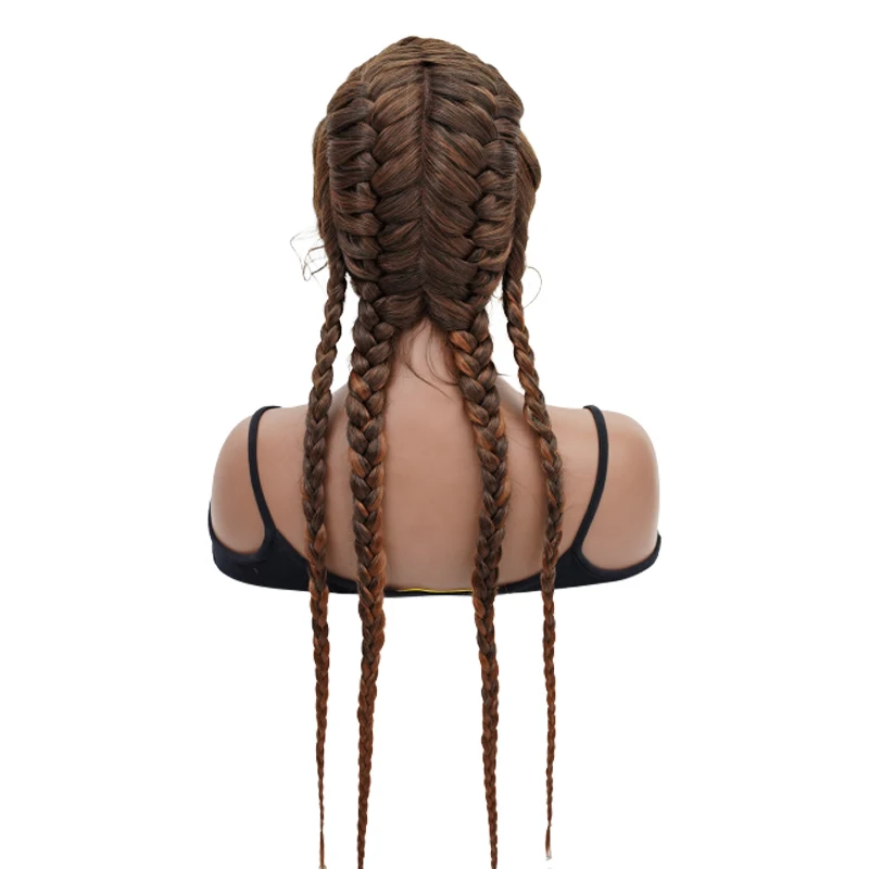 

Super Long Cornrow Perruque Tresses Synthetiques Perruques Pour Femmes Noires cornrow braid lace wig