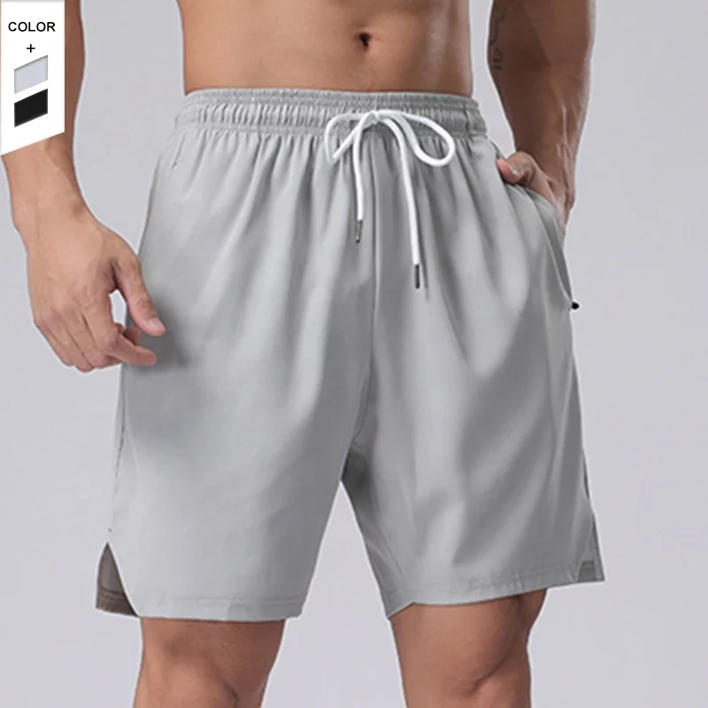 

Wholesale Breathable Sweat Wicking Men's Sports Shorts Elastic Waist Drawstring Loose Fitting Training Shorts