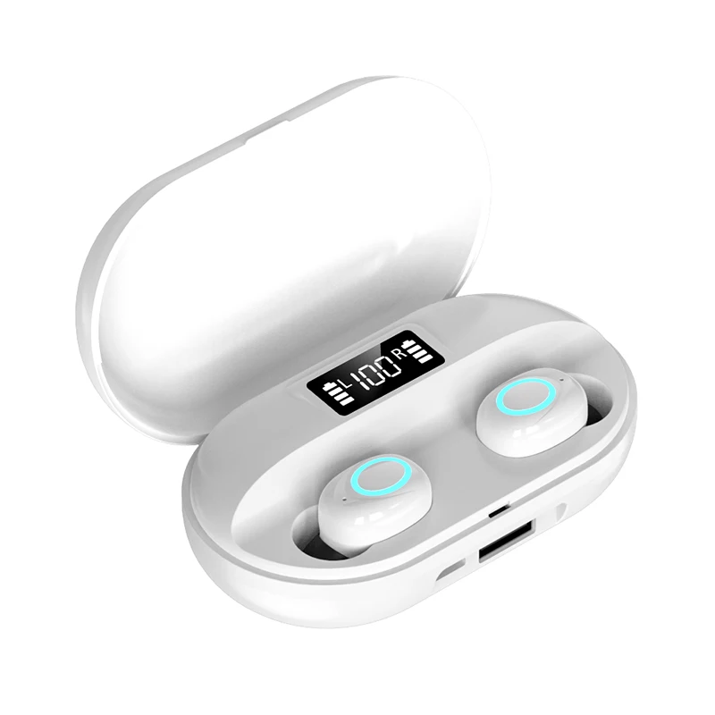

A41 Earphone BT 5.0 TWS Wireless Smart Digital Touch Earbuds Headphone With 1200mAh Charging Box Headset