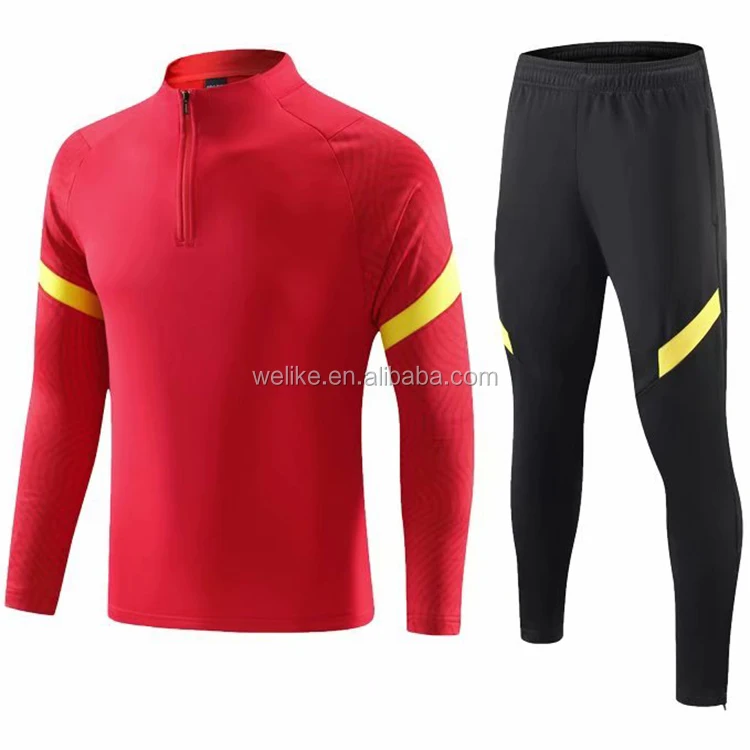 Wholesale Low Price Short Sleeve Tracksuit Round Collar Football