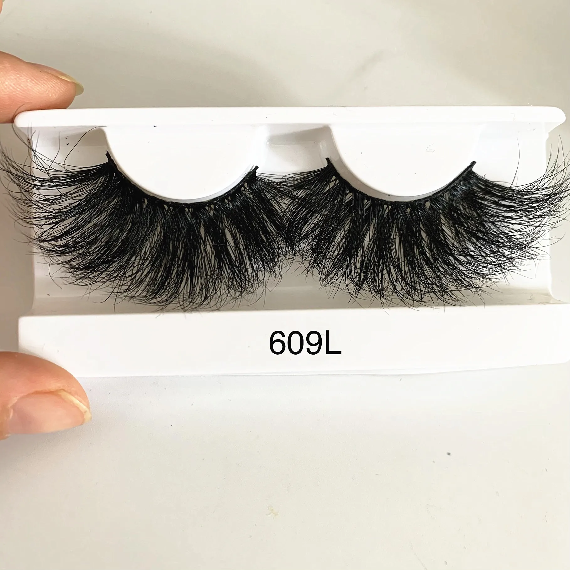 Wholesale 30mm Real Siberian Mink Eyelash Extra Long Fluffy 3d Mink