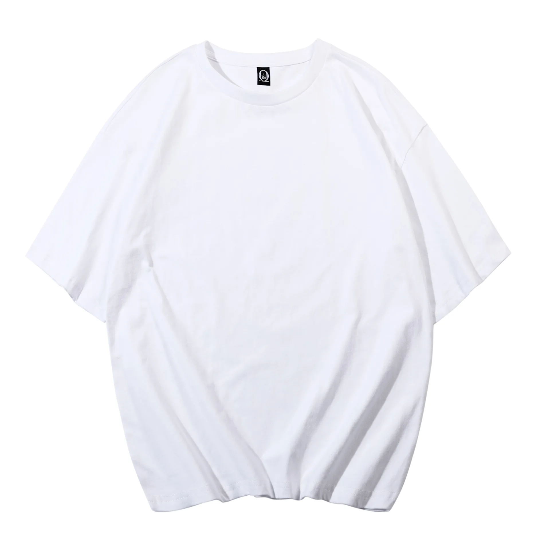 

Cotton round neck drop shoulder T-shirt advertising shirt corporate culture shirt team sports clothes customization