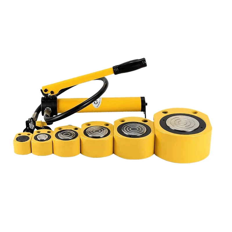 Small Hydraulic Ultra-thin Cylinder Steel Single Action Power Lifting Ram Jacks Manual OIL Pump CP-180 Shipbuilding Bridge