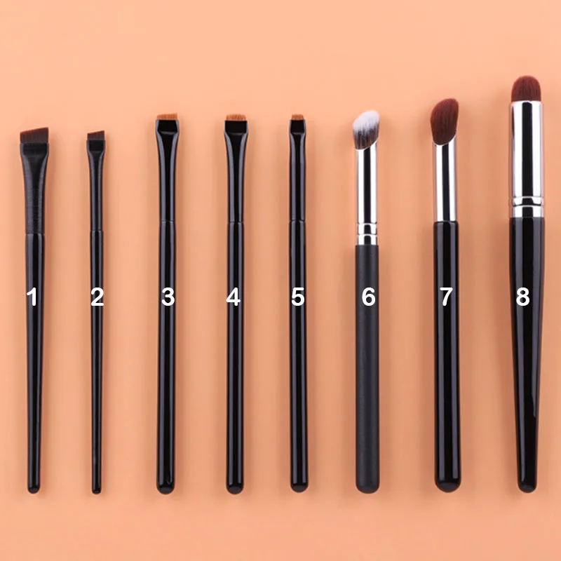 

High quality super fine single eyebrow eyeliner lip make up brushes flat eyebrow cosmetics brush