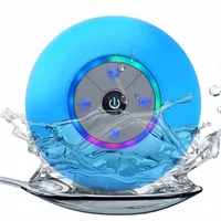 

New design LED sucker bluetooth shower speaker, waterproof bluetooth speaker with LED light