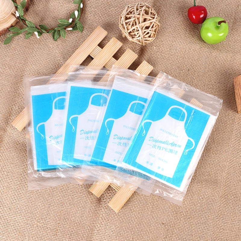 

Wholesale Disposable Plastic PE Transparent Apron for Kitchen Cooking