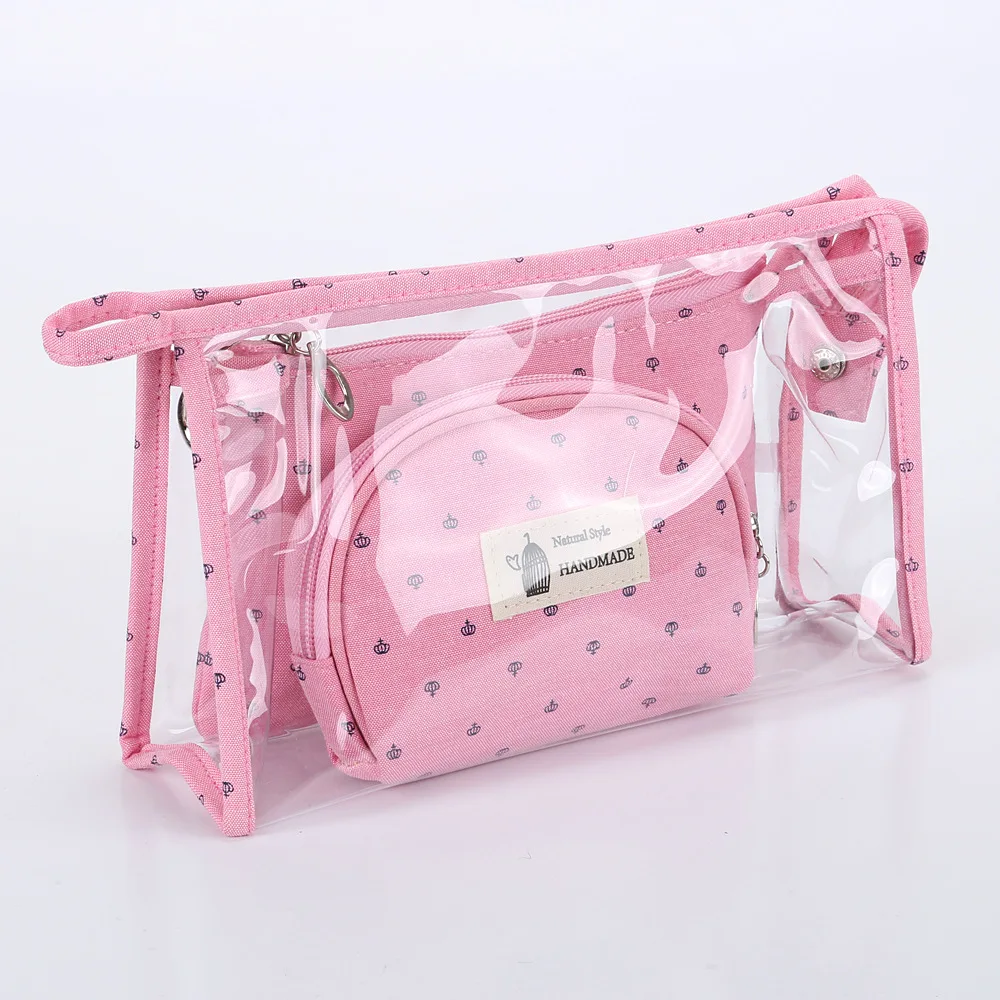 

Wholesale New Popular Product Clear Makeup Pouches Tote Travel Toiletry Bags PVC Cosmetic Bag