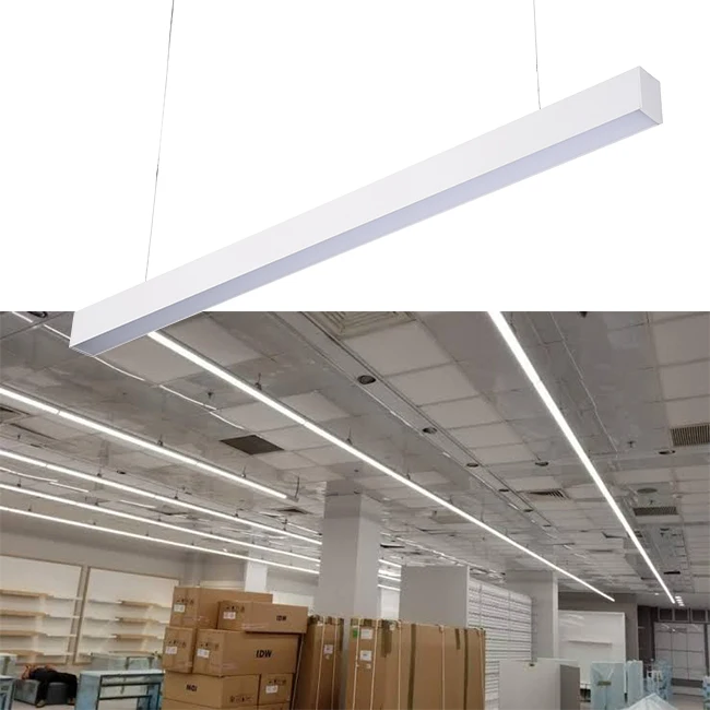 24W UP and Down Lighting LED Contemporary Linear Suspended Fixtures