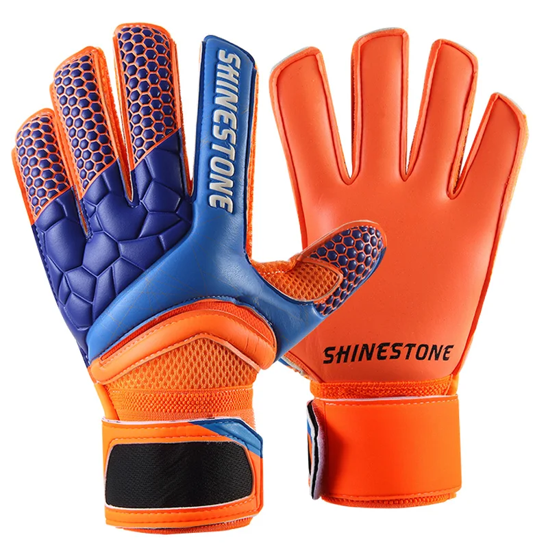 

Shinestone Professional Goalkeeper Gloves Finger Protection Thickened Latex Soccer Goalie Gloves Football Goalkeeper Gloves