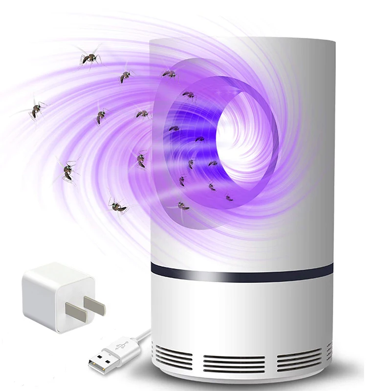 

Intelligent Electronic Noiseless USB Powered Energy Saving Trap Mosquito Killer Lamp, White