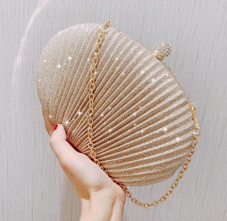 

Luxury Women Handbags Designer Elegant Ladies Evening Party Clutches Rhinestone Handbags Shell Female Evening Bags