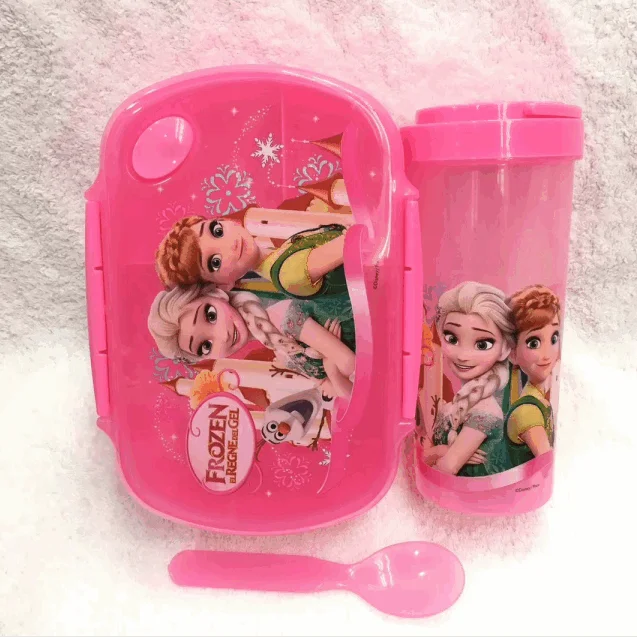 

Kids Lunch Box With Water Bottle children food Container cartoon food Storage box