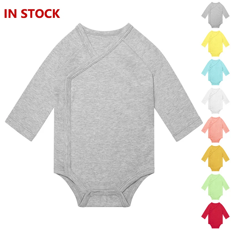 

plain baby rompers baby boy winter rompersbaby bodysuit rompers made in China, Customized color