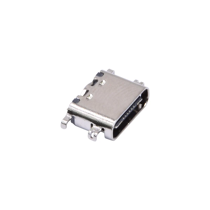 

USB3.1 Type-C Female USB Connector 16 pins 0.8mm 1.6mm Sink Plate SMD C Type Connector
