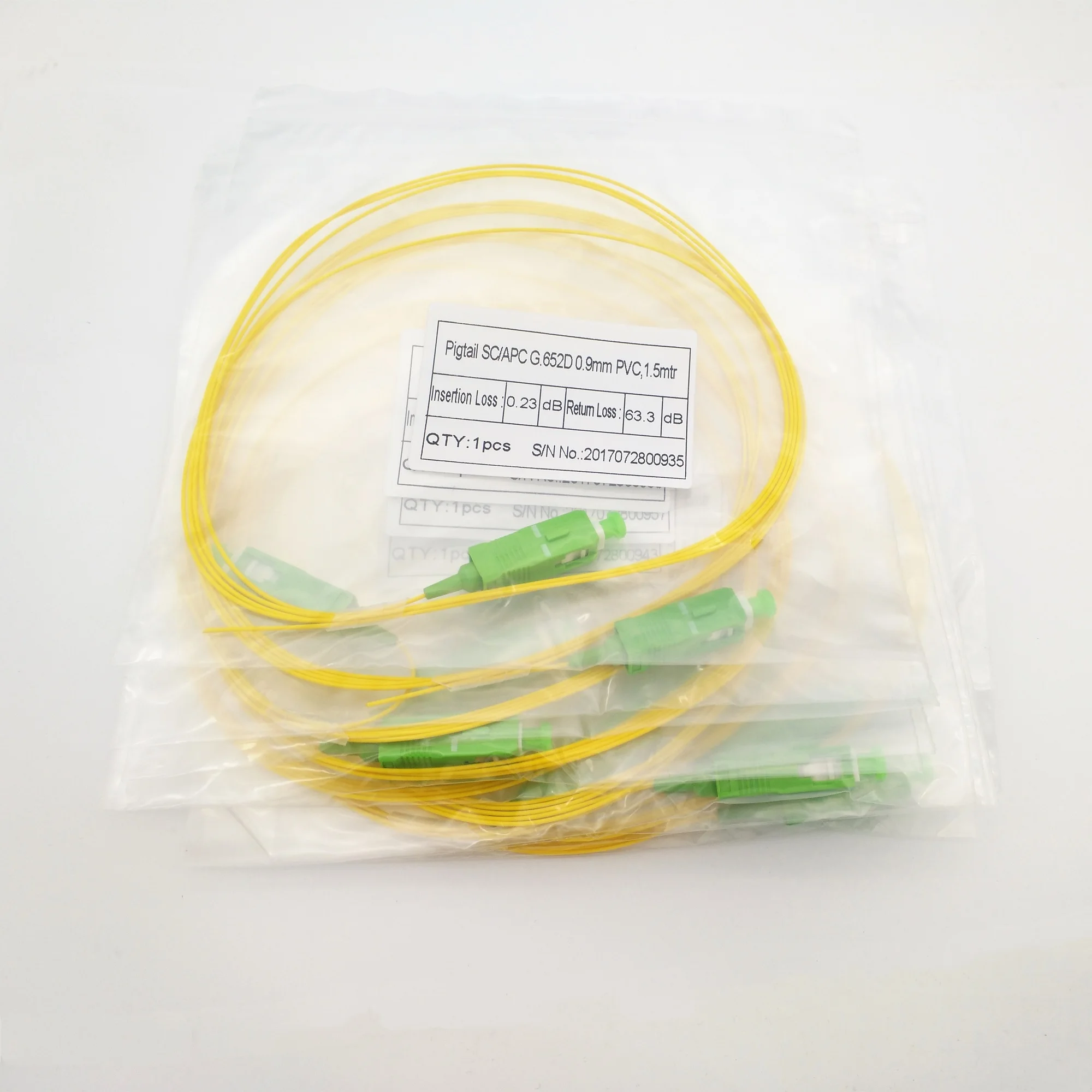 1.5meter Length Simplex Fiber Optic Pigtail Fc/upc Multi Mode Mm50/125 ...