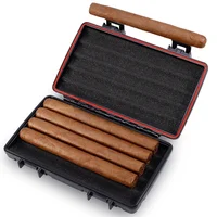 

JF-094 JIFENG Explosion-proof foam inside 5 cigars customized plastic travel cigar case